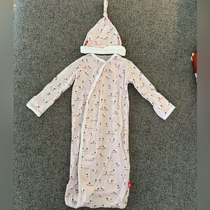 Magnetic Me newborn nightgown and hat